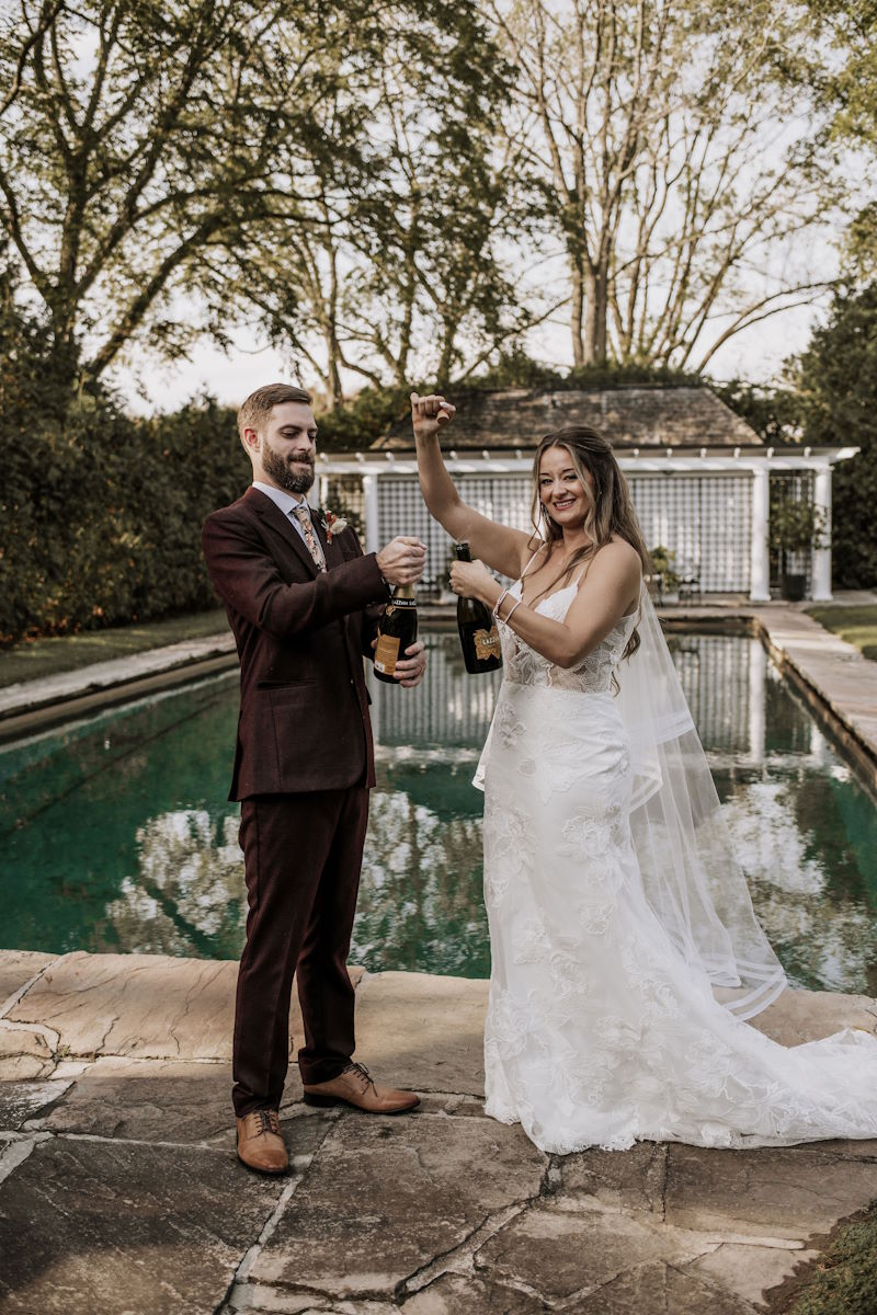 wedding photo of Miranda & Michael as the Bride and Groom.