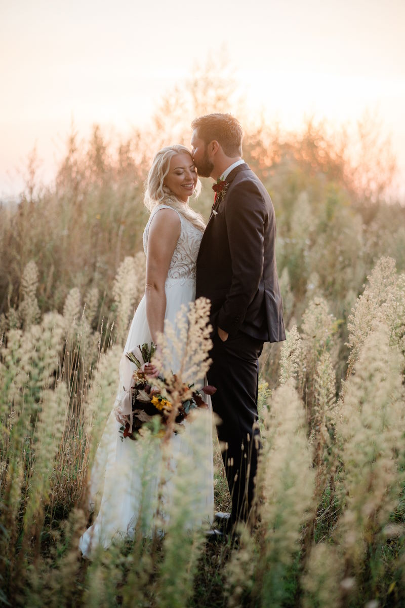 wedding photo of Samantha & Steffan as the Bride and Groom.