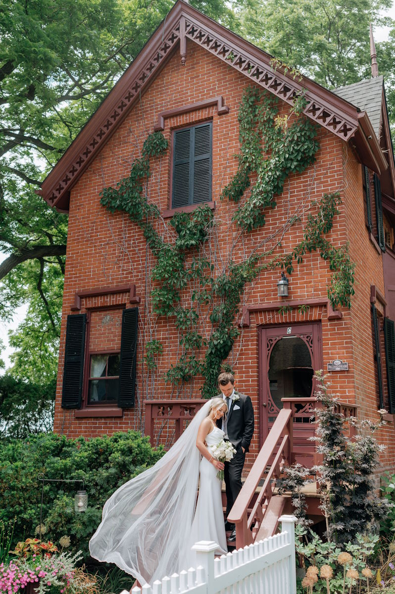 wedding photo of a Brittany and Nick as the Bride and Groom.